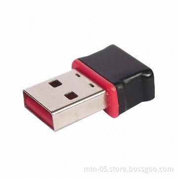 Wireless USB Adapter, Supports for 2.4GHz Frequency Band in Full Compliance IEEE802.11b/g/n